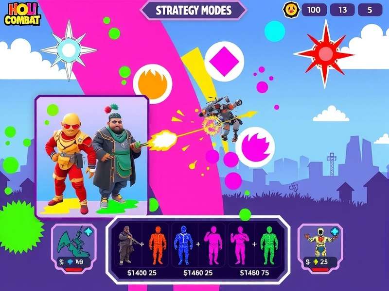 Holi Color Combat strategy guide illustration